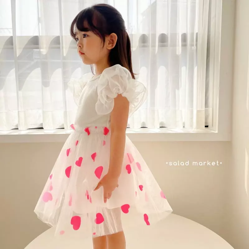 Salad Market - Korean Children Fashion - #minifashionista - Heart Tutu - 3