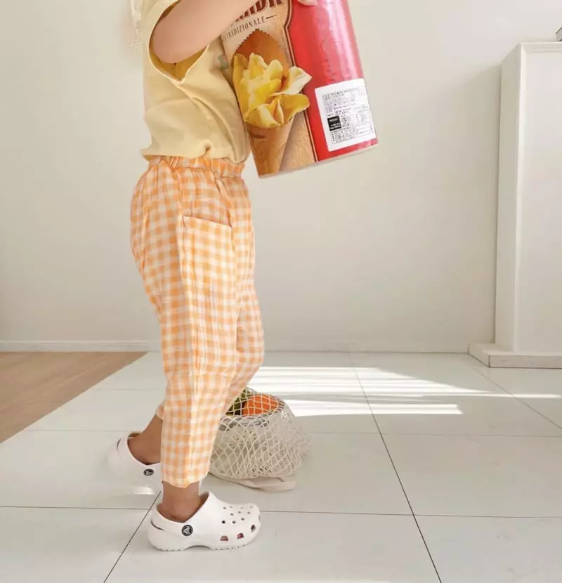Salad Market - Korean Children Fashion - #prettylittlegirls - Bobo Check Pants - 9