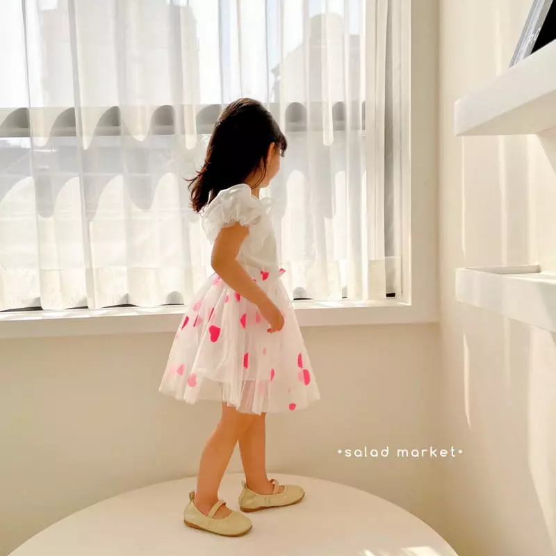 Salad Market - Korean Children Fashion - #minifashionista - Heart Tutu - 4