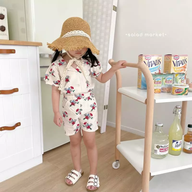Salad Market - Korean Children Fashion - #todddlerfashion - Angella Top Bottom Set - 3