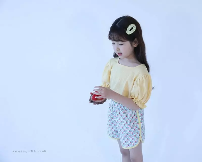 Sewing-B - Korean Children Fashion - #kidsshorts - Square Tee - 4