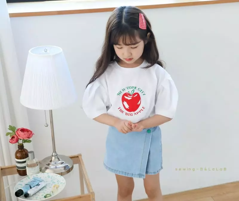 Sewing-B - Korean Children Fashion - #kidsstore - Apple Tee - 5