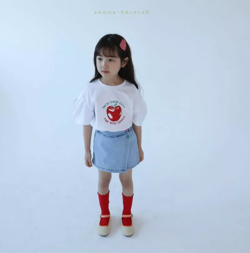 Sewing-B - Korean Children Fashion - #kidzfashiontrend - Apple Tee - 6