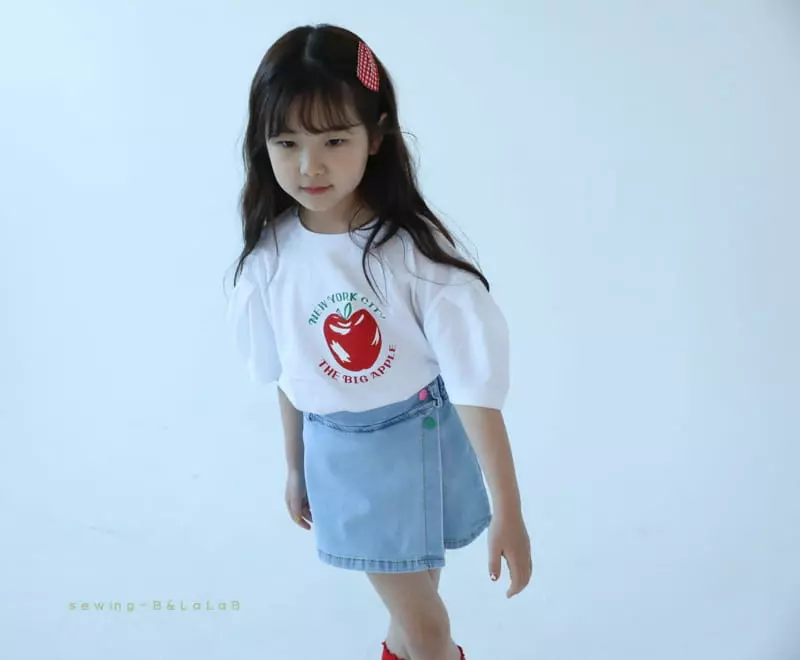 Sewing-B - Korean Children Fashion - #prettylittlegirls - Apple Tee - 11