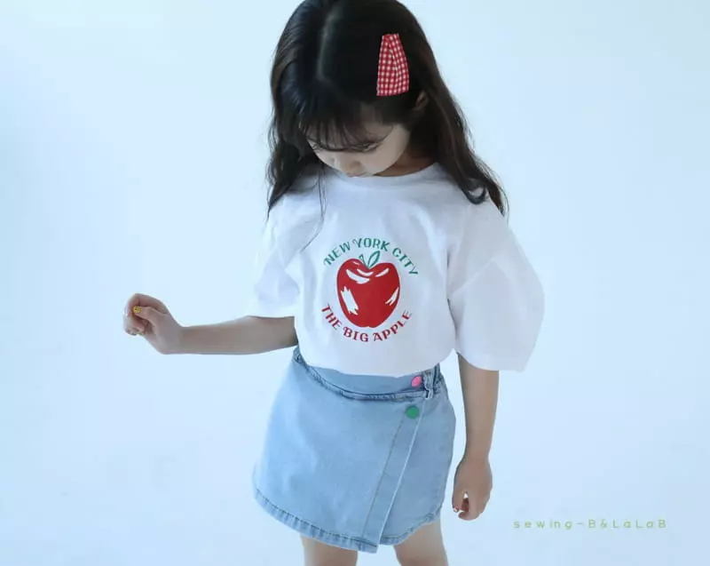Sewing-B - Korean Children Fashion - #todddlerfashion - Apple Tee - 12