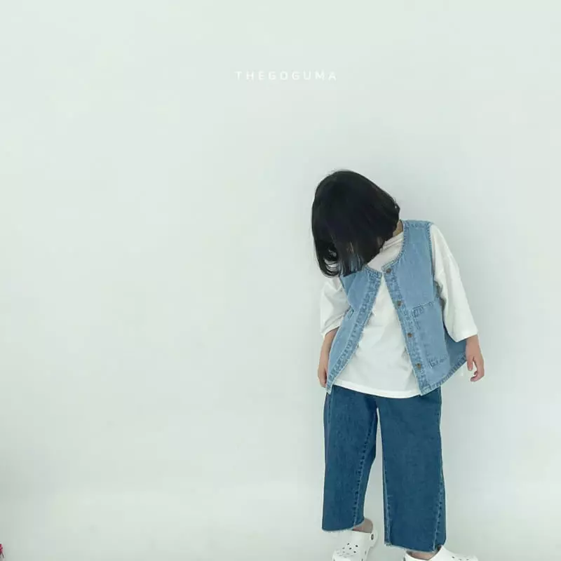Shinseage Kids - Korean Children Fashion - #childrensboutique - Square Denim Vest - 9
