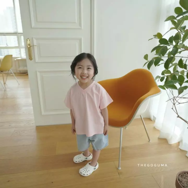Shinseage Kids - Korean Children Fashion - #littlefashionista - V Neck Tee