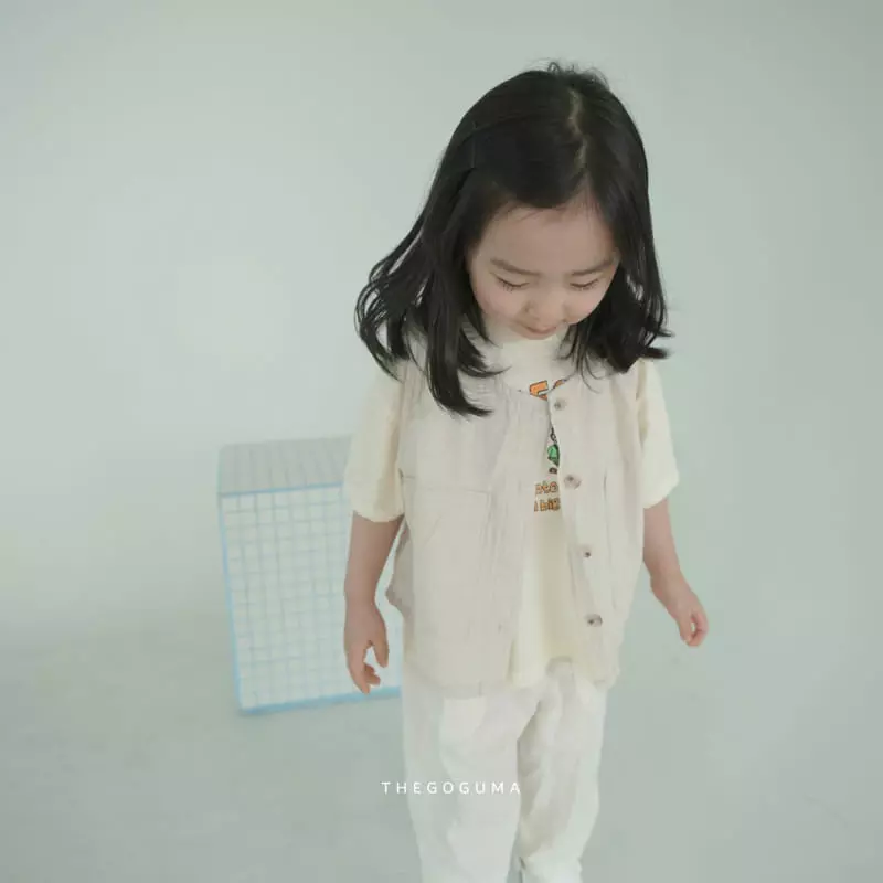 Shinseage Kids - Korean Children Fashion - #minifashionista - Square Denim Vest - 3