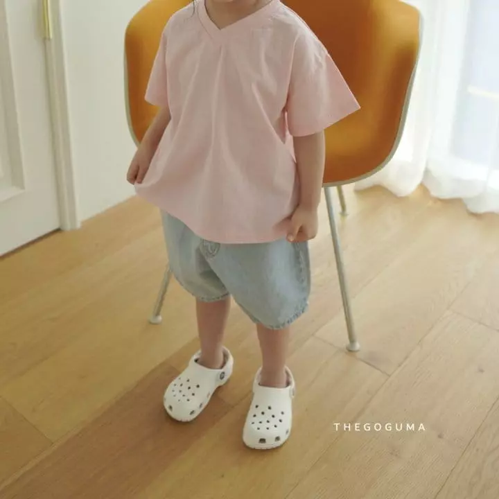 Shinseage Kids - Korean Children Fashion - #minifashionista - V Neck Tee - 3