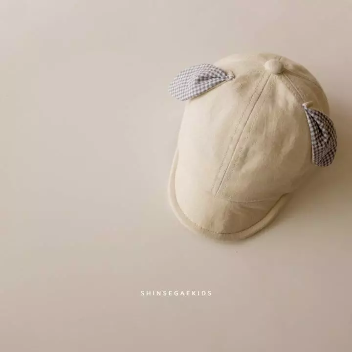 Shinseage Kids - Korean Children Fashion - #minifashionista - Check Ears Hat - 2