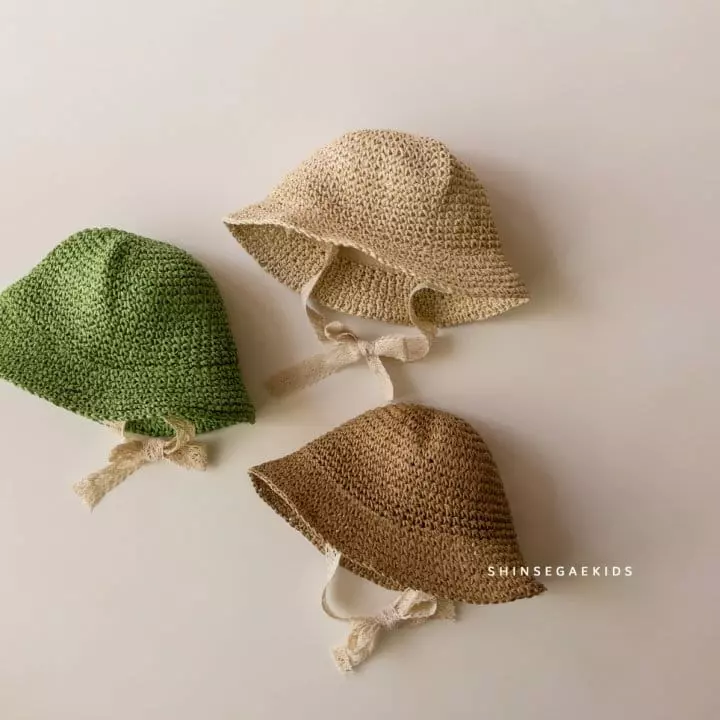 Shinseage Kids - Korean Children Fashion - #toddlerclothing - Muzi Lace String Bucket Hat - 2