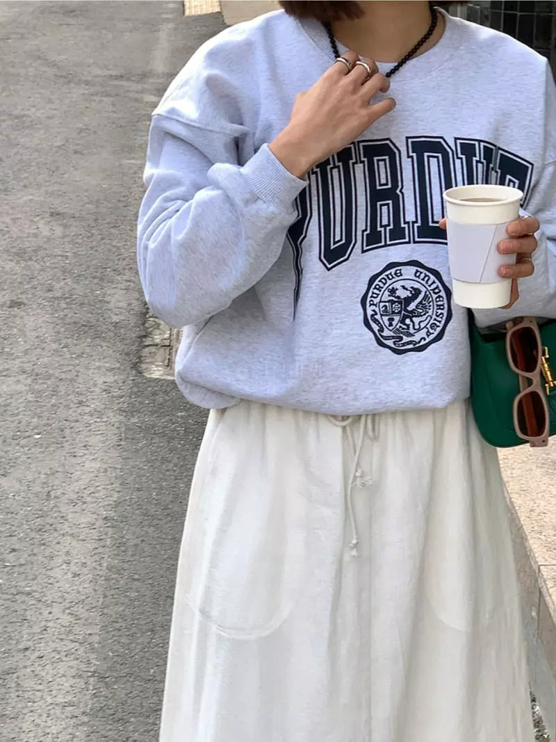 Sllow - Korean Women Fashion - #womensfashion - Pudue Pure Sweatshirt - 4