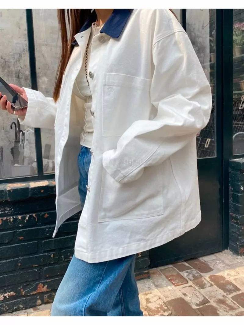 Sllow - Korean Women Fashion - #momslook - Canvers Michigan Jacket - 3