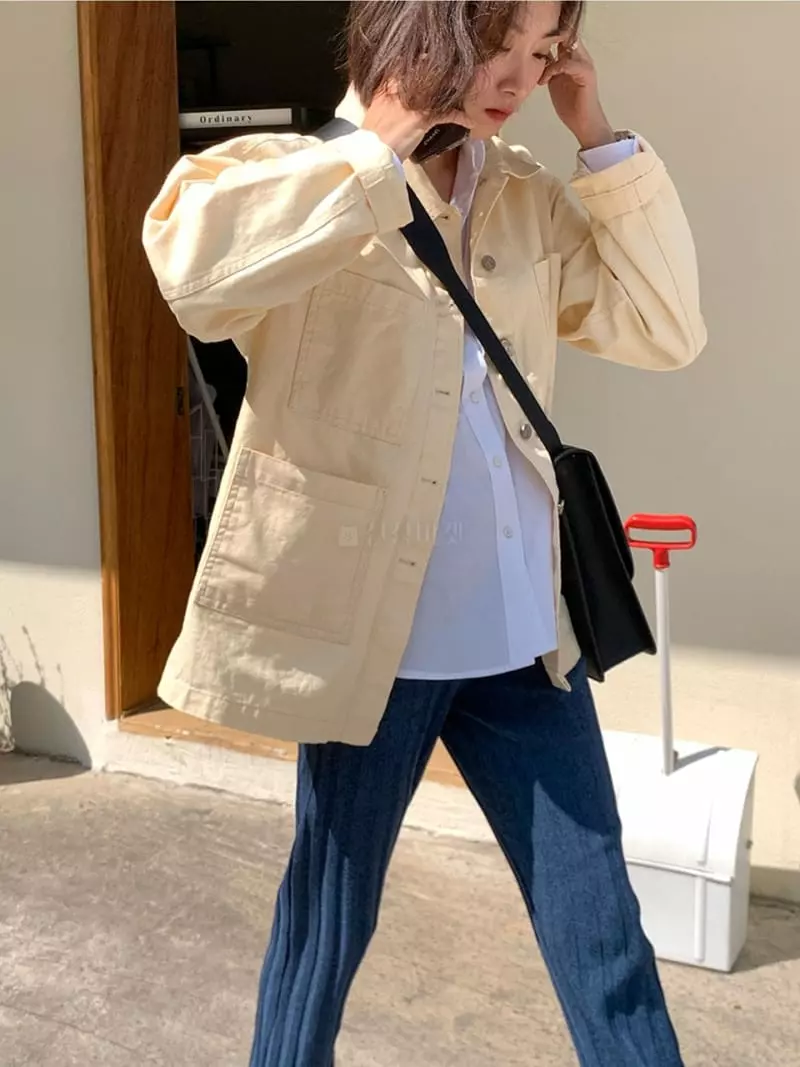 Sllow - Korean Women Fashion - #momslook - Canvers Michigan Jacket - 5