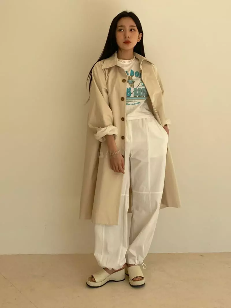 Sllow - Korean Women Fashion - #momslook - Jane Balloon Over Coat