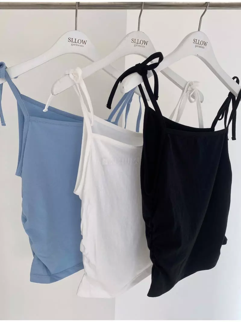 Sllow - Korean Women Fashion - #momslook - Unbal Shirring Top