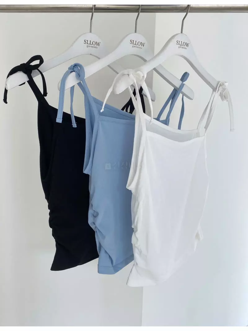 Sllow - Korean Women Fashion - #momslook - Unbal Shirring Top - 3