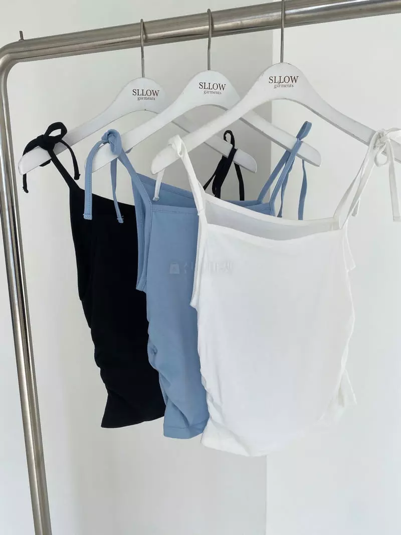Sllow - Korean Women Fashion - #momslook - Unbal Shirring Top - 4