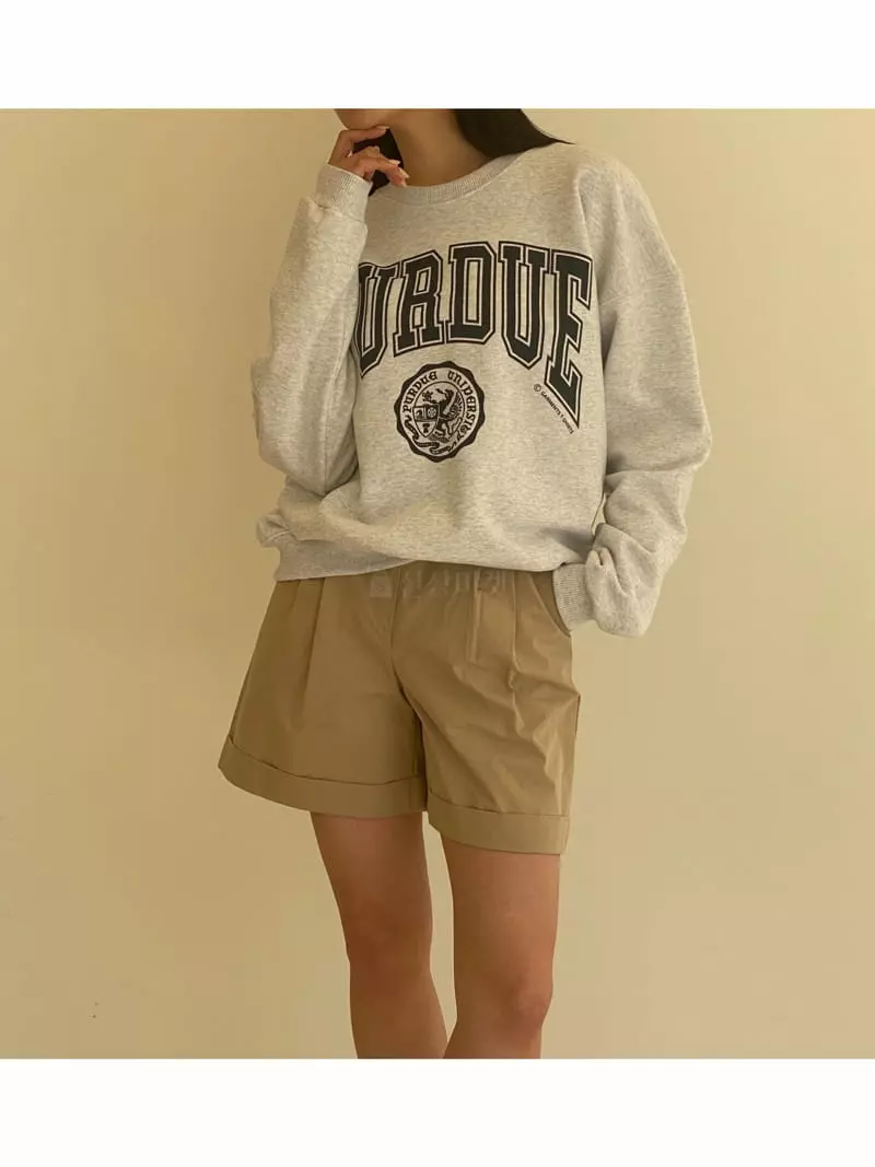 Sllow - Korean Women Fashion - #momslook - Roll-up Shorts - 5