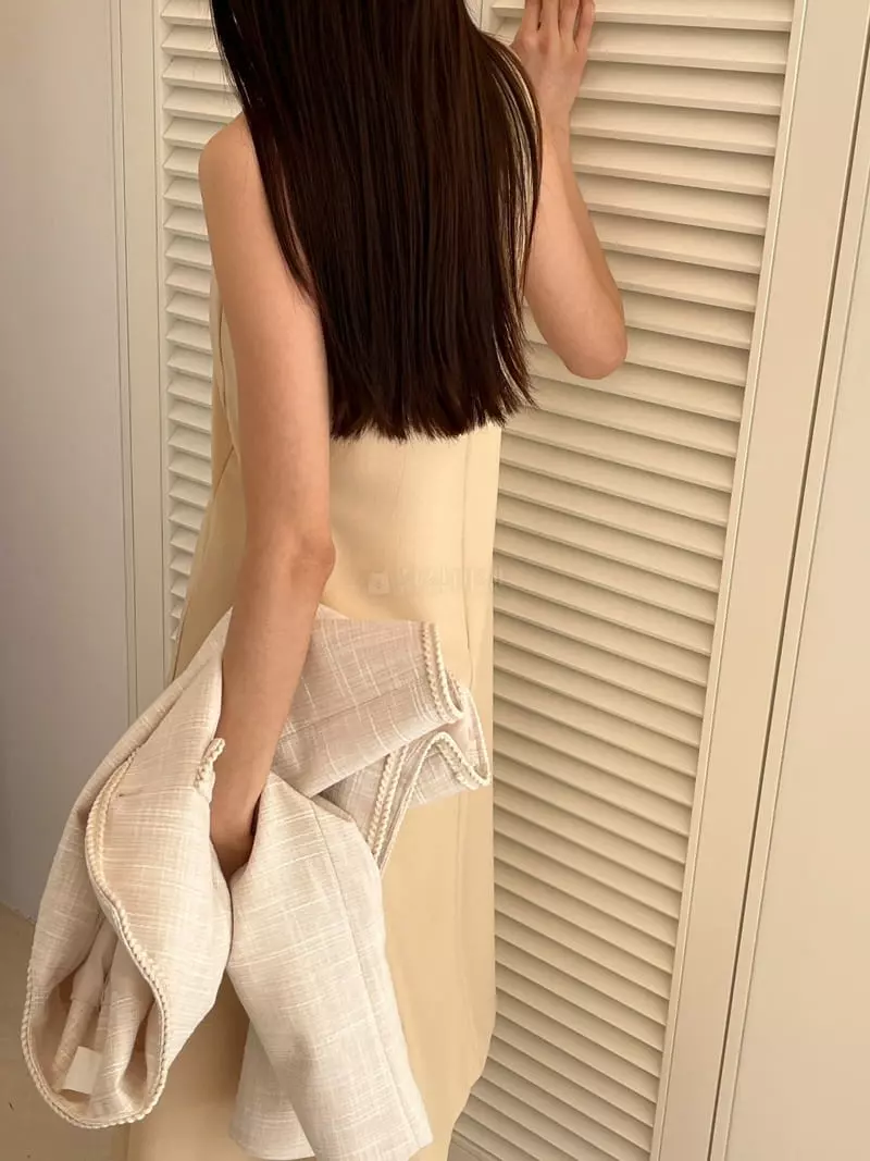 Sllow - Korean Women Fashion - #momslook - Plare Lonf One-piece - 3
