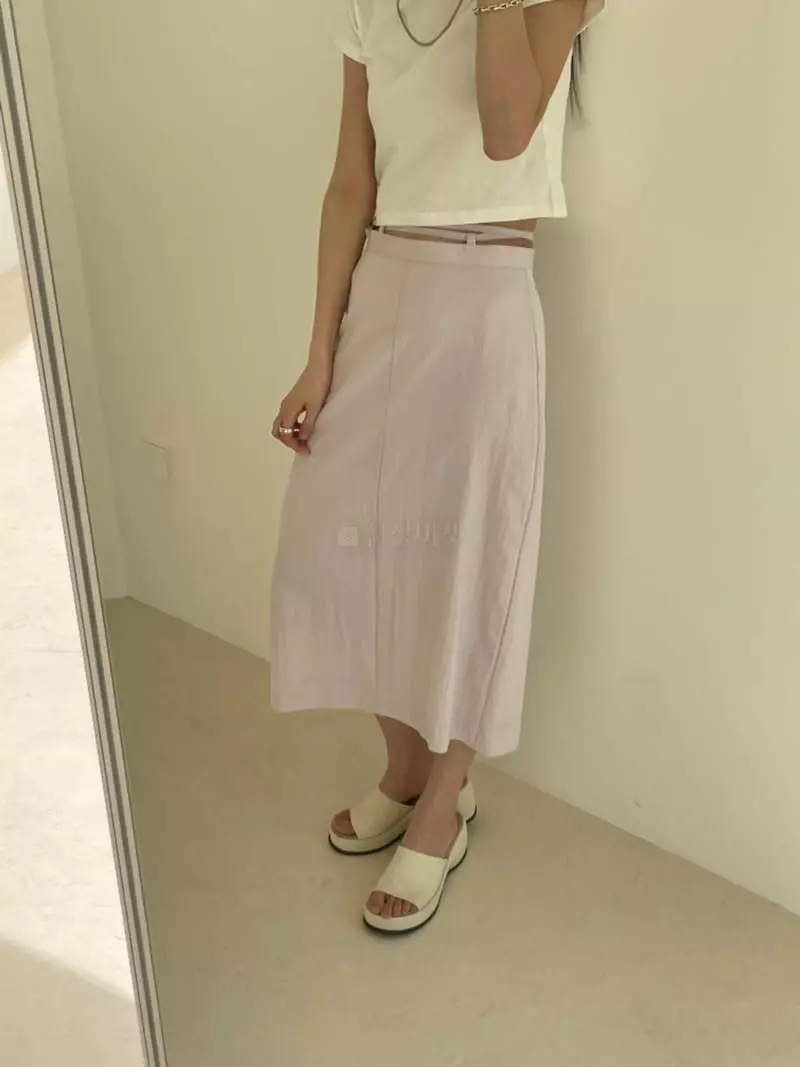 Sllow - Korean Women Fashion - #pursuepretty - Strap Waist Mini Skirt - 5
