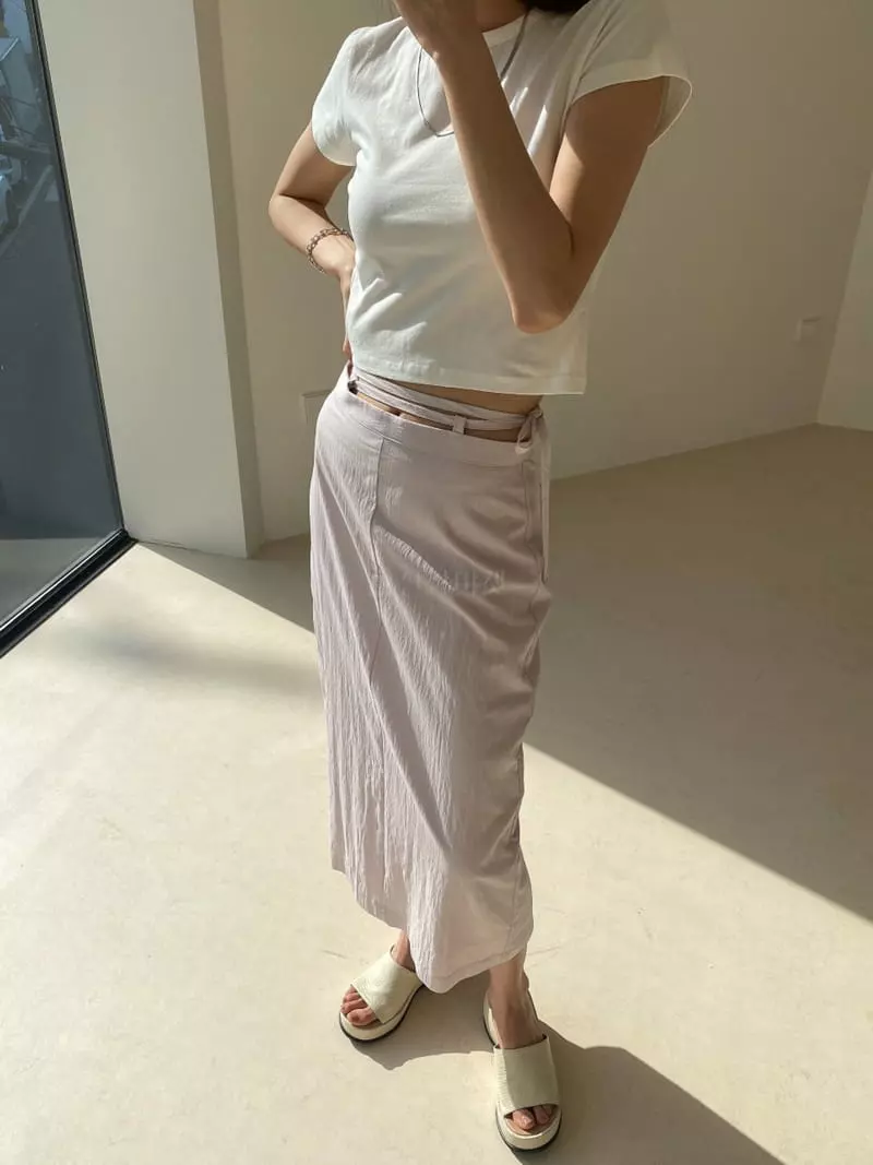 Sllow - Korean Women Fashion - #restrostyle - Strap Waist Mini Skirt - 6