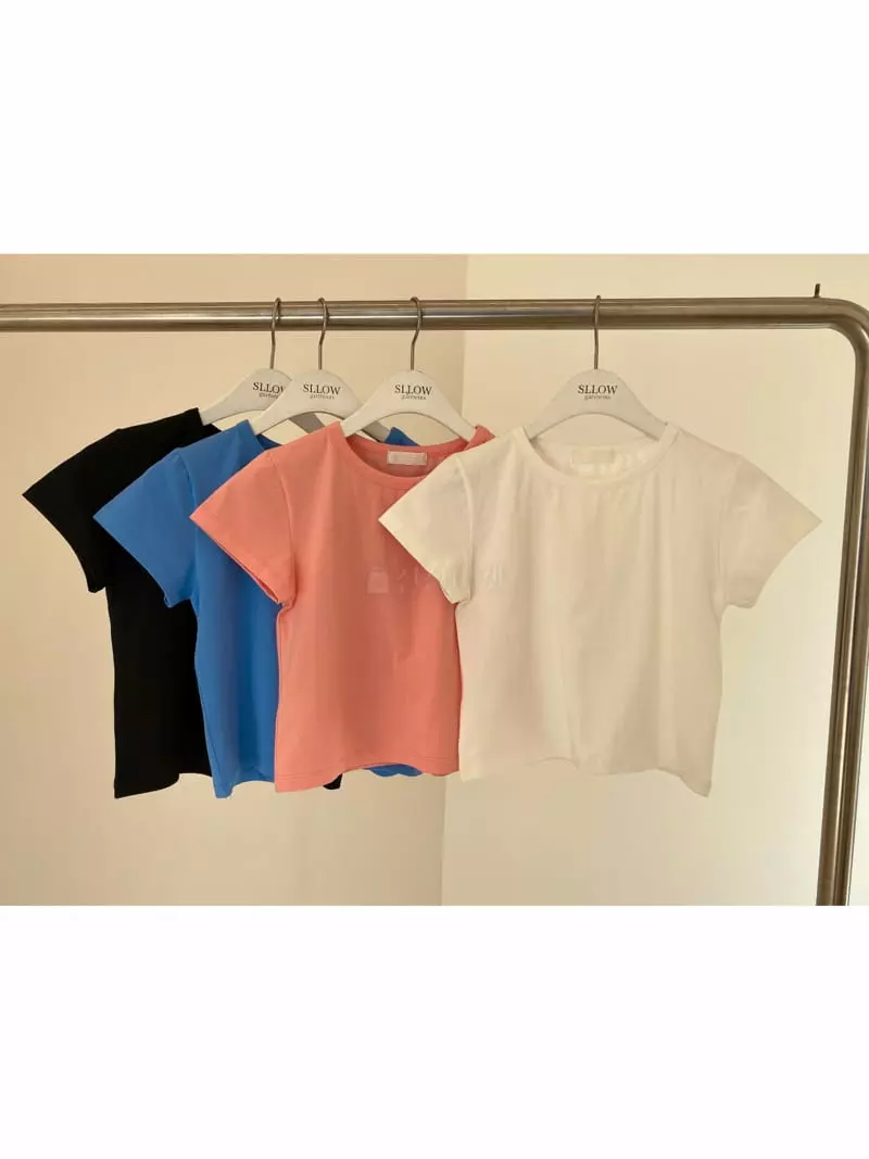 Sllow - Korean Women Fashion - #shopsmall - Slower Babay Tee - 9