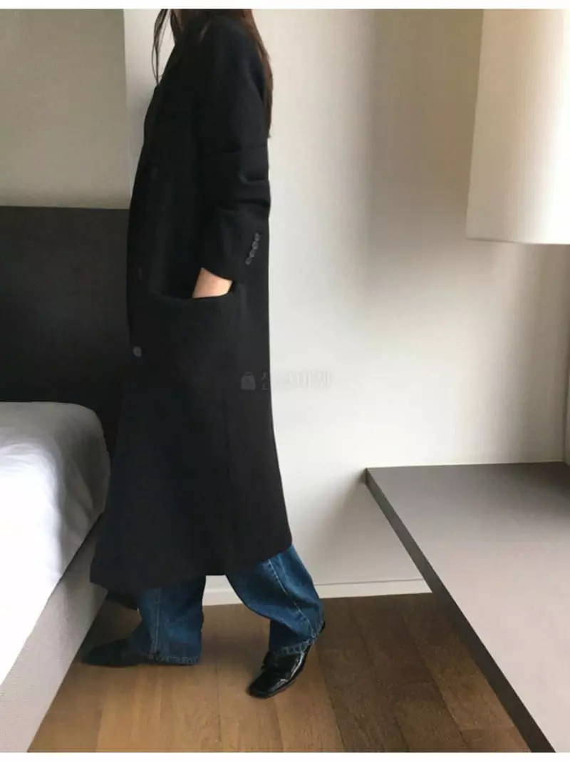 Sllow - Korean Women Fashion - #thatsdarling - Morden Over Long Coat - 2