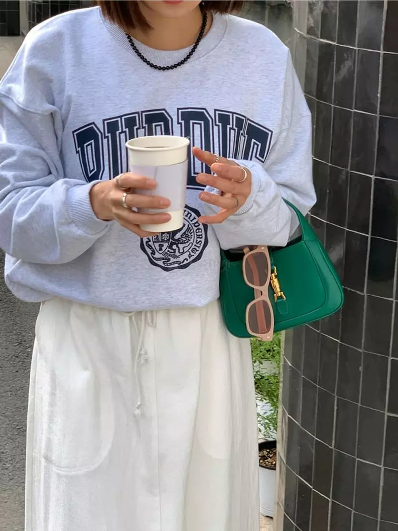 Sllow - Korean Women Fashion - #womensfashion - Pudue Pure Sweatshirt