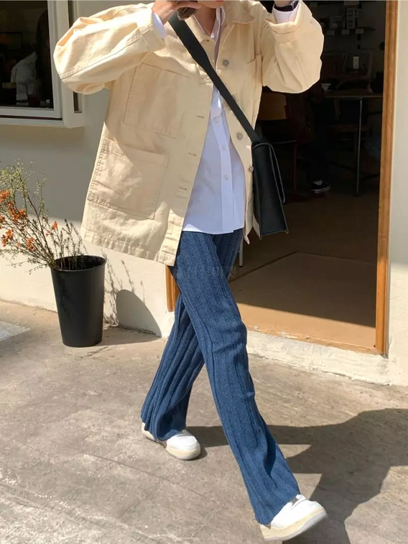 Sllow - Korean Women Fashion - #momslook - Canvers Michigan Jacket - 4