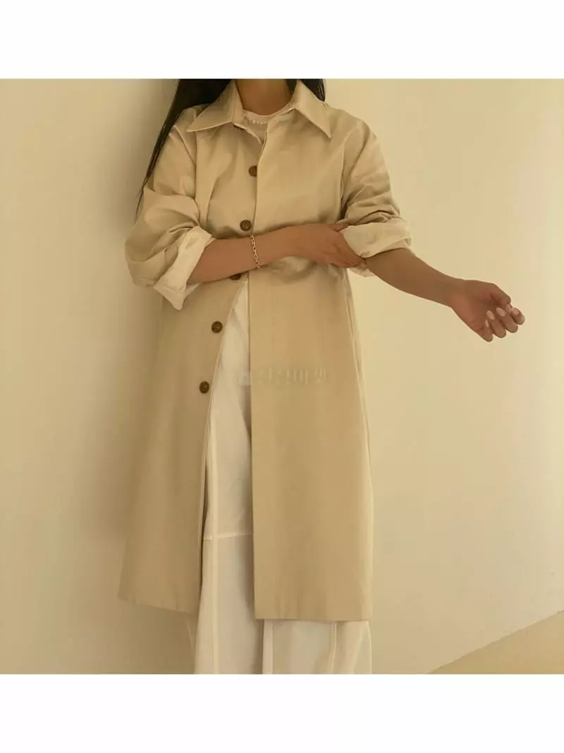 Sllow - Korean Women Fashion - #momslook - Jane Balloon Over Coat - 4