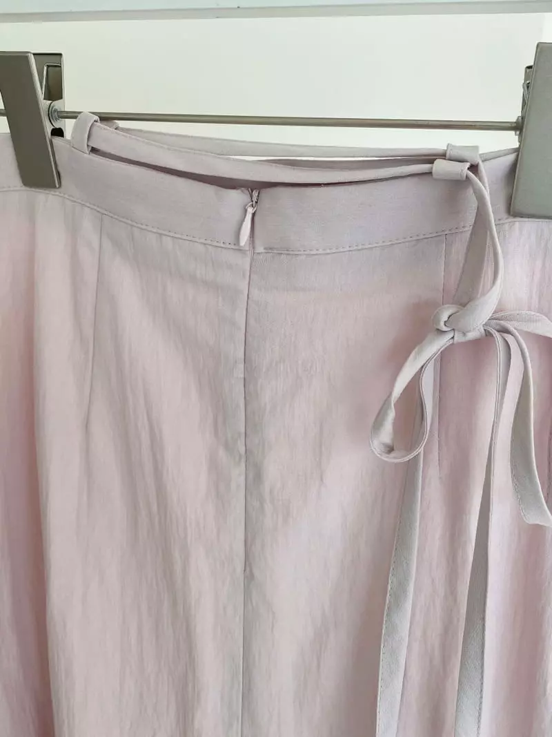 Sllow - Korean Women Fashion - #womensfashion - Strap Waist Mini Skirt - 2