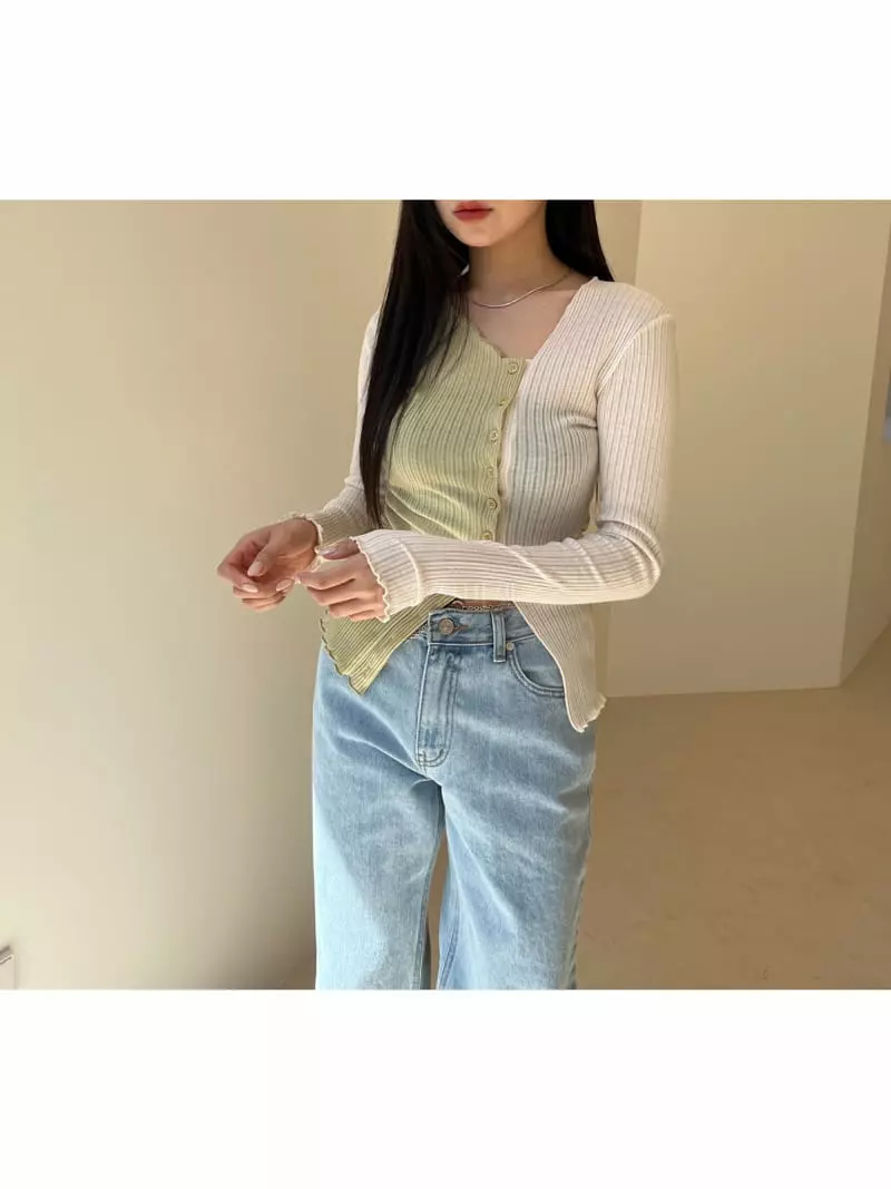 Sllow - Korean Women Fashion - #womensfashion - Riu Nion Pleats Cardigan - 3