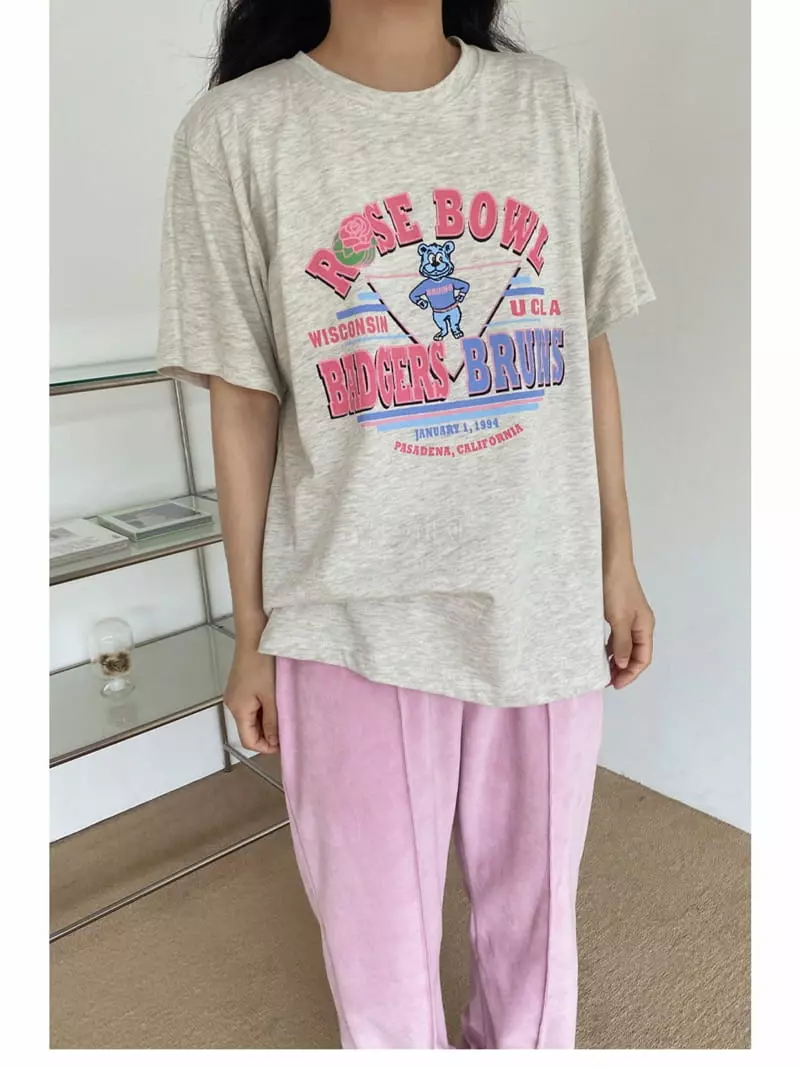 Sllow - Korean Women Fashion - #womensfashion - Loose Ball Tee - 3