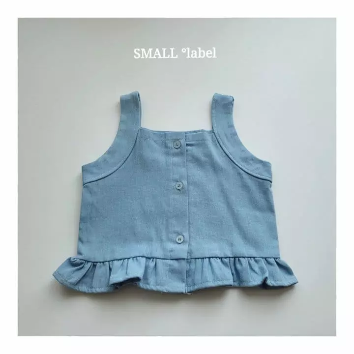 Small Label - Korean Children Fashion - #kidsshorts - Denim Frill Top 