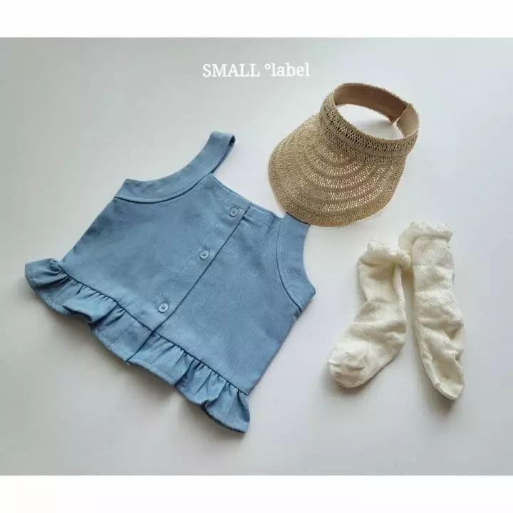Small Label - Korean Children Fashion - #magicofchildhood - Denim Frill Top  - 6