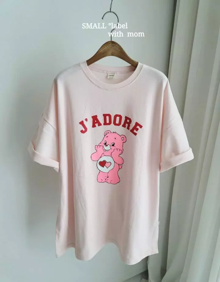 Small Label - Korean Women Fashion - #womensfashion - Pink Bear Tee Mom - 4