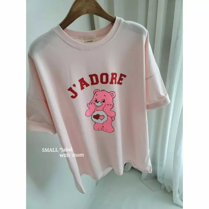 Small Label - Korean Women Fashion - #momslook - Pink Bear Tee Mom - 5