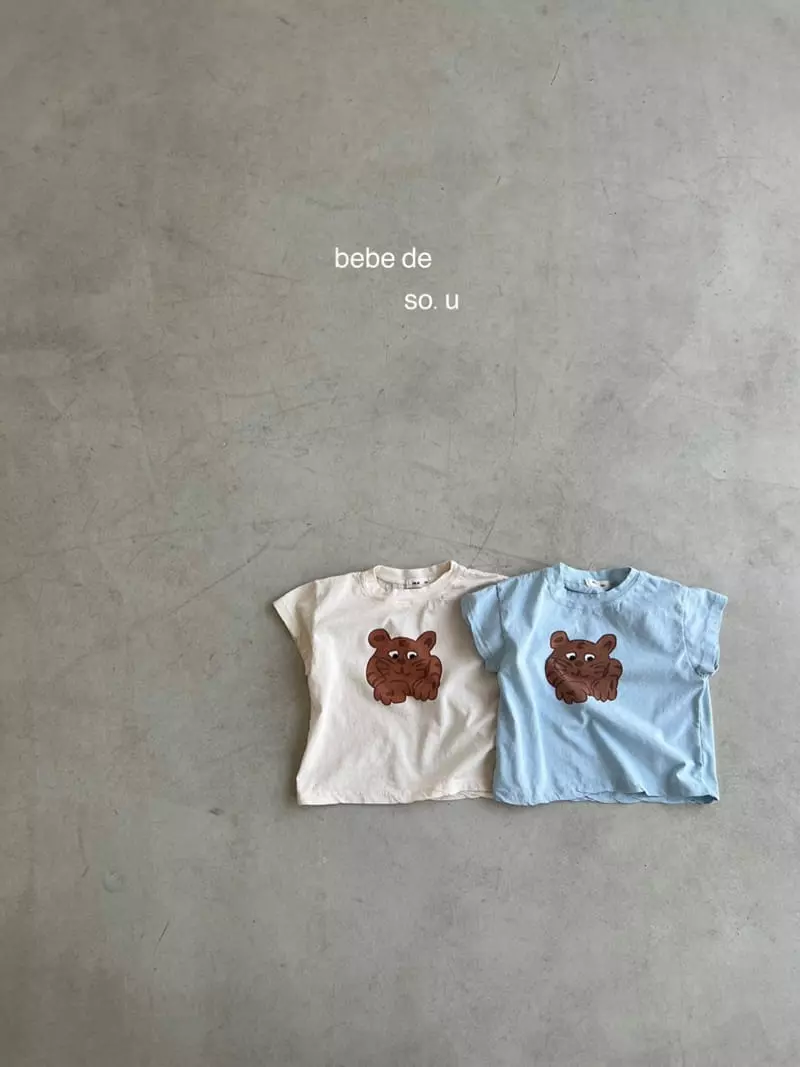 So U - Korean Baby Fashion - #babyboutiqueclothing - Bebe Tiger Tee - 6