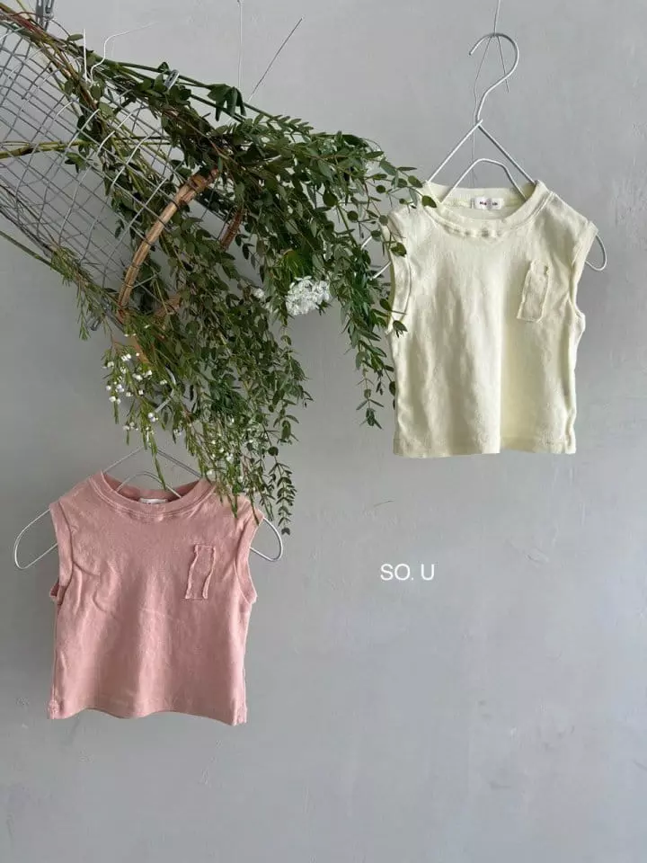 So U - Korean Baby Fashion - #babygirlfashion - Bebe Pocket Tee