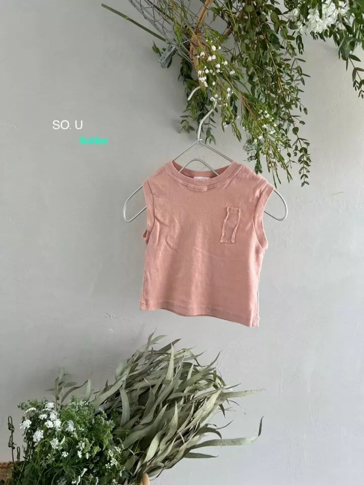 So U - Korean Baby Fashion - #babylifestyle - Bebe Pocket Tee - 2