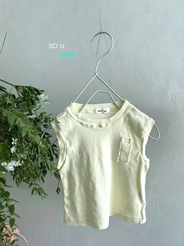 So U - Korean Baby Fashion - #babyoutfit - Bebe Pocket Tee - 5