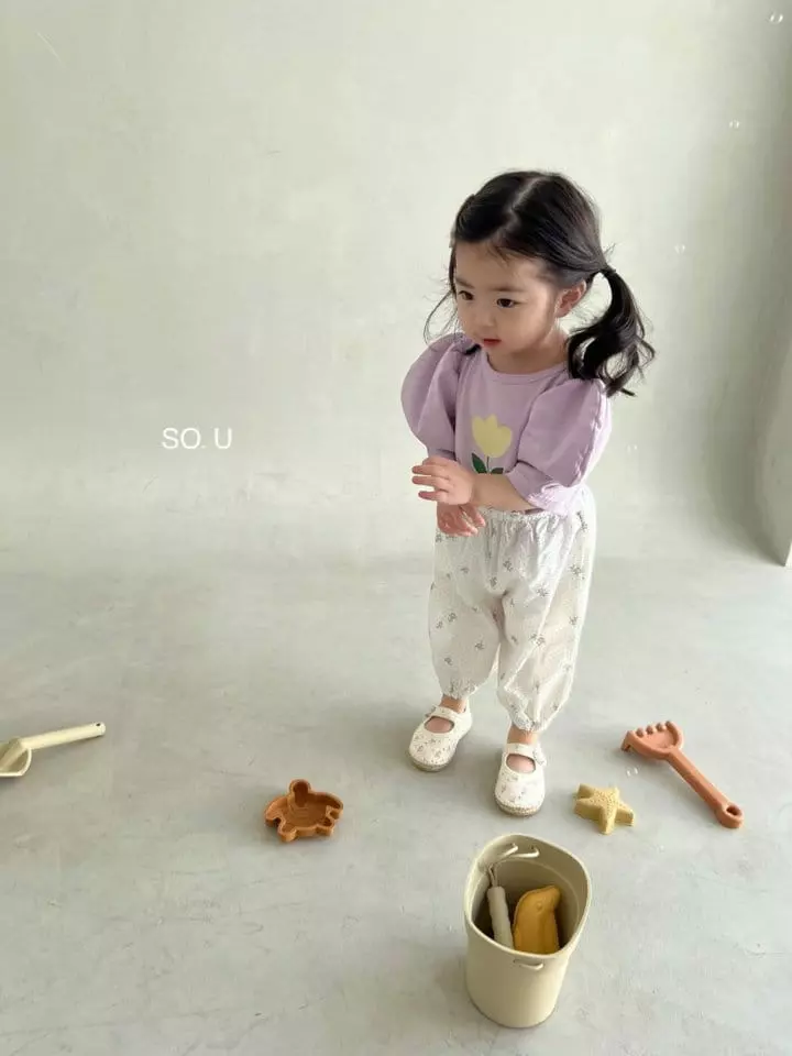 So U - Korean Children Fashion - #childofig - Small Flower Pants - 7