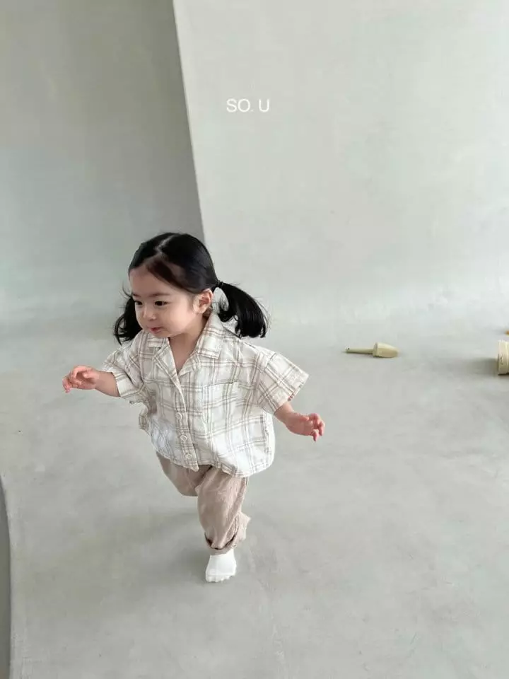 So U - Korean Children Fashion - #childofig - Check Pocket Skirt - 3