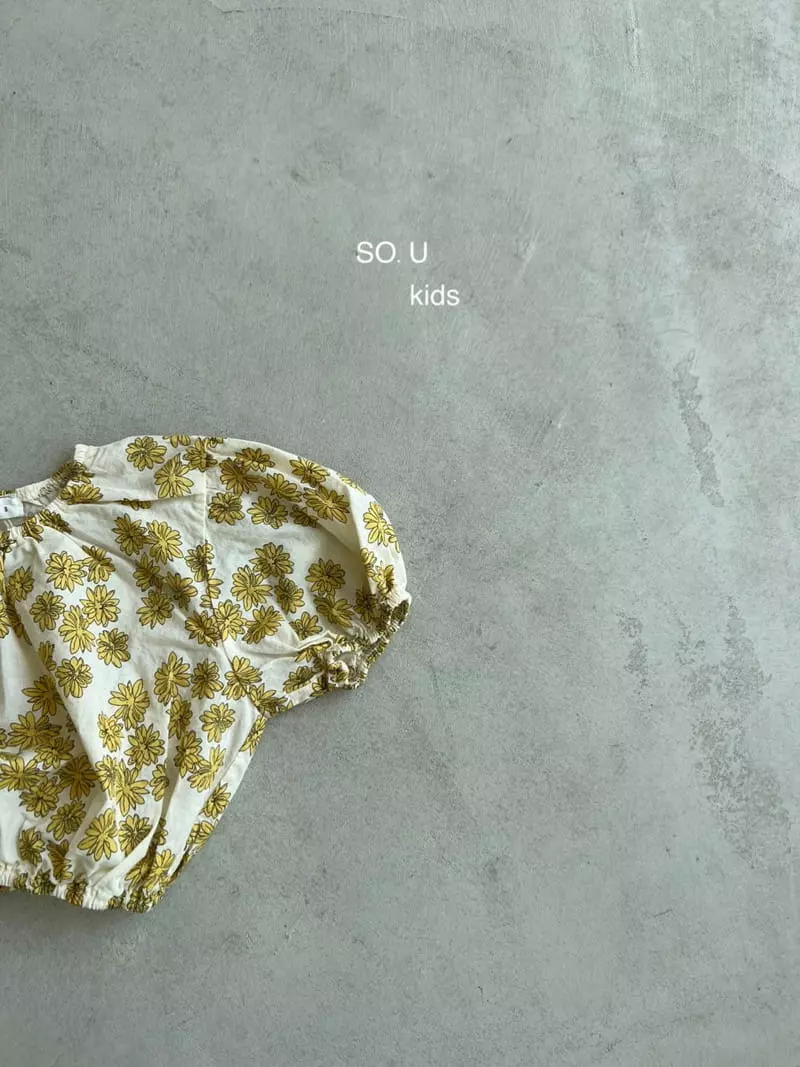 So U - Korean Children Fashion - #childofig - Flower Crop Blouse - 12