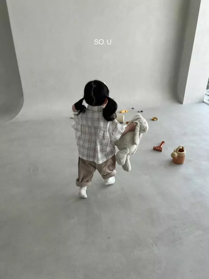 So U - Korean Children Fashion - #childofig - Check Pocket Skirt - 4