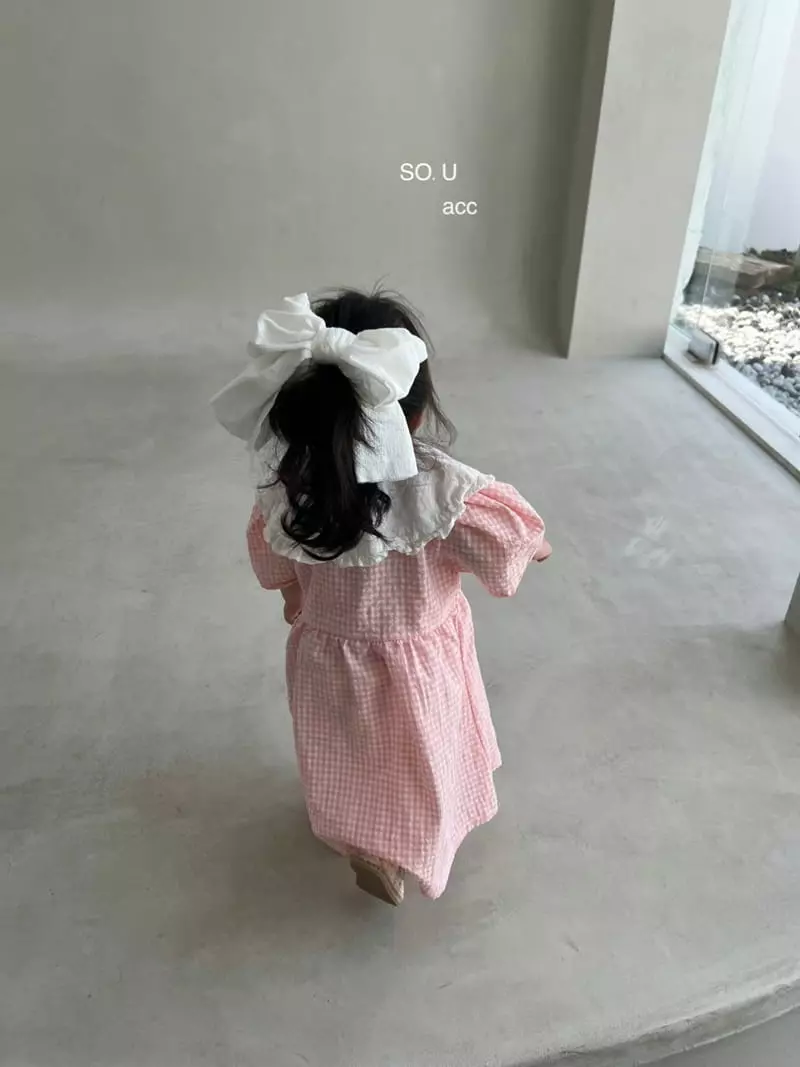 So U - Korean Children Fashion - #childrensboutique - Big Ribbon Hairpin