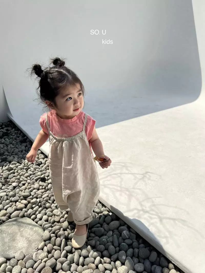 So U - Korean Children Fashion - #designkidswear - Shrring String Jumpsuit - 10