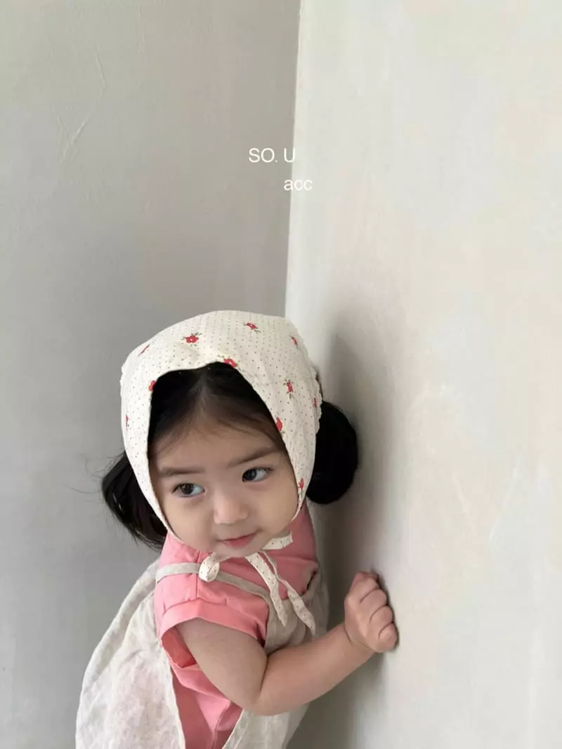 So U - Korean Children Fashion - #designkidswear - Small Flwoer Scarf