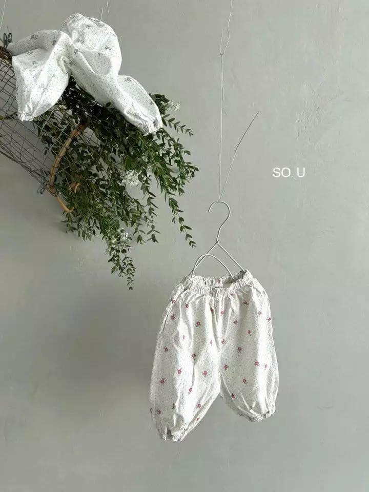 So U - Korean Children Fashion - #discoveringself - Small Flower Pants - 11